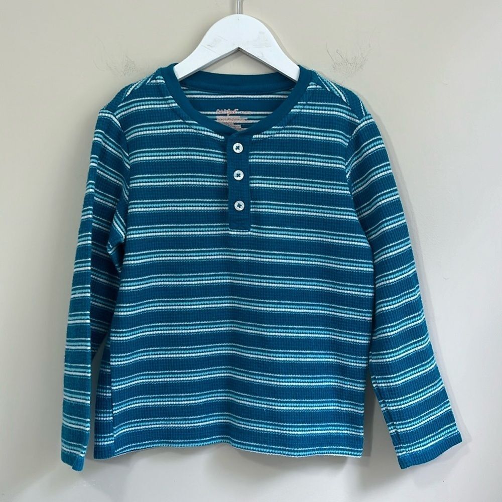 Cat & Jack Little Boy’s Long Sleeve Henley Shirt Size XS (4/5)
